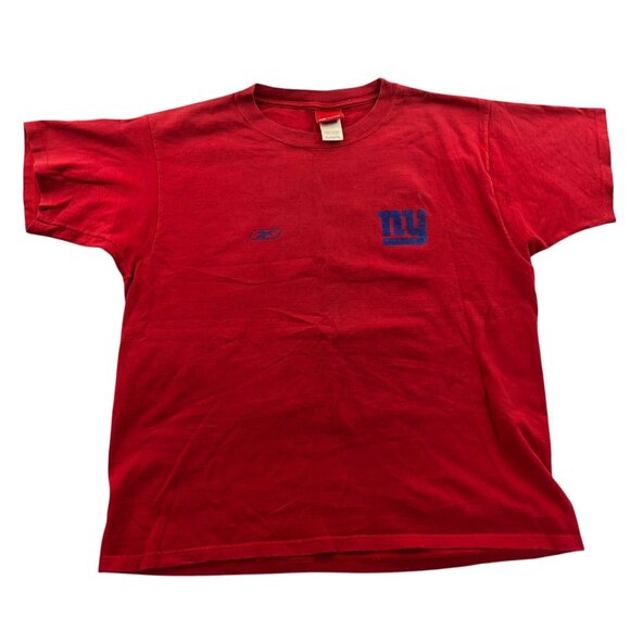 Reebok | Shirts | Reebok Men Nfl New York Giants Tshirt Xl Red Crewneck ...